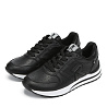 Черные кроссовки из кожи и экокожи Rieker Sport