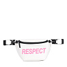 Белая поясная сумка из экокожи Respect