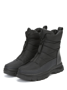 Черные дутики из текстиля