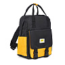 Черно-желтый рюкзак из текстиля