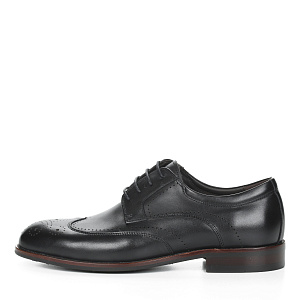 Черные полуботинки дерби из гладкой кожи