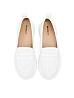 Белые лоферы из гладкой кожи Respect