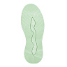 Зеленые кроссовки из текстиля без подкладки на утолщенной ячейкообразной подошве