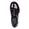 Черные лаковые туфли на устойчивом каблуке