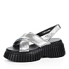 Сандалии из кожи серебряного цвета CorsoComo