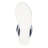 Бело-синие сандалии из комбинированных материалов