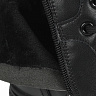 Черные высокие кеды из кожи на подкладке из текстиля на утолщенной контрастной подошве