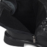 Черные ботинки из кожи на подкладке из текстиля