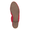 Красные открытые туфли из текстиля
