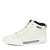 Бежевые высокие кеды из кожи CorsoComo