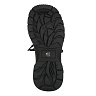 Черные утепленные ботинки из кожи