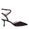 Черные босоножки из велюра CorsoComo