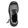 темно бежевые ботинки на шнурках из кожи с декоративной молнией на подкладке из текстиля и утолщенно