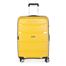 Желтый чемодан из полипропилена