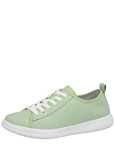 Зеленые кеды из кожи