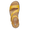 Желтые сандалии из гладкой кожи