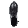Черные ботинки из кожи на шнуровке