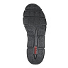 Черные кроссовки из кожи на подкладке из текстиля