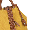 Желтый рюкзак из экокожи