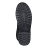 Черные ботинки из велюра на натуральном меху