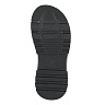 Черные сандалии из стеганной кожи на подкладке из экокожи на утолщенной подошве