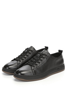 Черные кеды из кожи