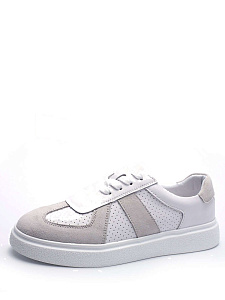 Белые кеды из композиционной кожи