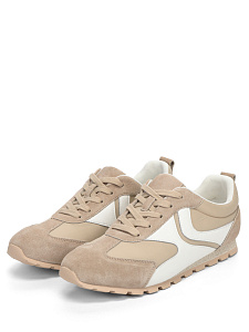 Бежевые кеды из текстиля