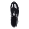 Черные лаковые ботинки с пряжкой