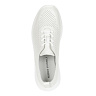 Белые кроссовки из перфорированной кожи без подкладки