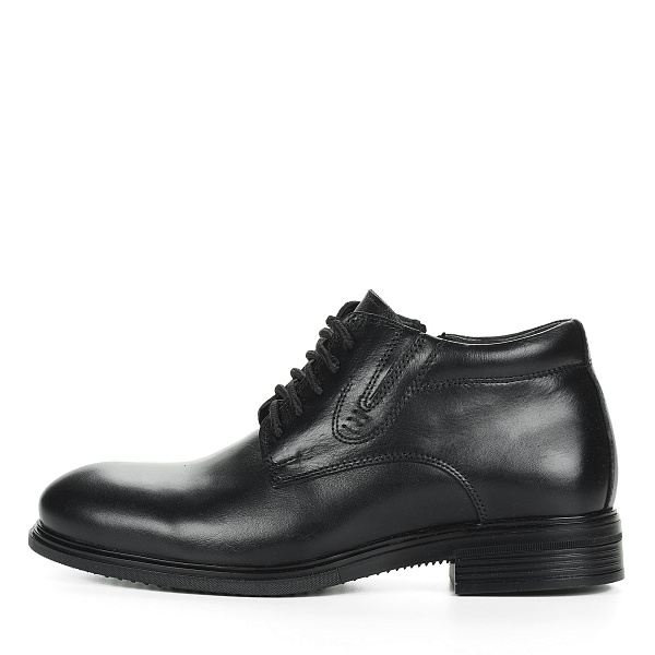 Черные классические ботинки из кожи на подкладке из натуральной шерсти