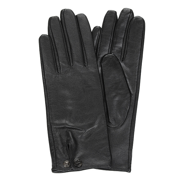 Размер 6, кожаные черные перчатки
