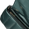 Зеленая сумка кроссбоди из стеганной экокожи