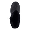 Черные полусапоги из нубука на шерсти BURGERSCHUHE