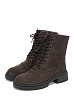 Коричневые зимние ботинки из велюра Respect