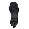Черные ботинки челси из кожи на подкладке из натуральной шерсти на тракторной подошве
