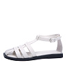 Сандалии из гладкой кожи рисового цвета CorsoComo