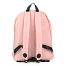 Розовый рюкзак из текстиля с наружными карманами