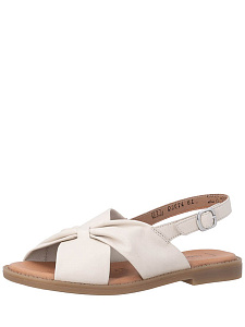 Бежевые сандалии из кожи