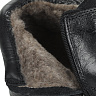 Черные классические ботинки из кожи на подкладке из натуральной шерсти