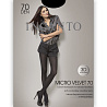 Размер 4, колготки Incanto Micro Velvet 70 den, чёрные Incanto