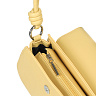 Желтая сумка багет из экокожи с дополнительным ремнем