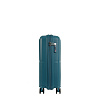 Зеленый компактный чемодан из полипропилена