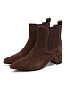 Коричневые ботильоны из велюра El Tempo