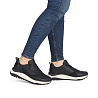 Черные кроссовки из кожи Rieker Sport